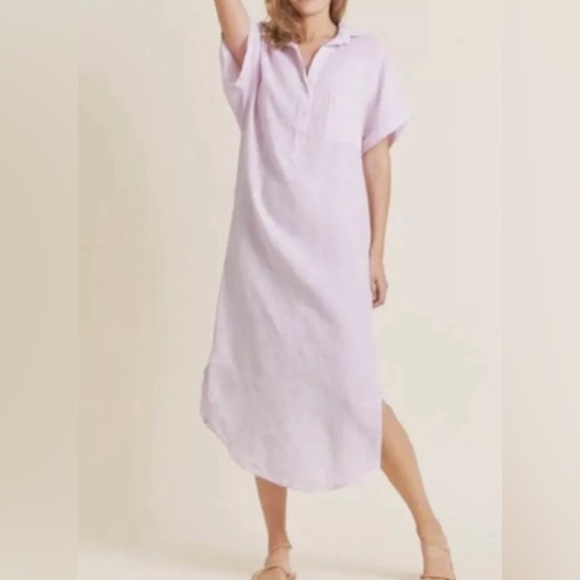 NEW GRAYSON FRANK AND EILEEN Full Length Dress Sz 3 (M) 100% Linen The Artist - Picture 4 of 16